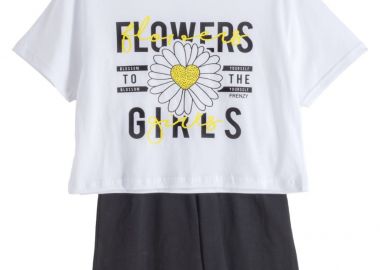 ΣΕΤ ΜΠΛΟΥΖΑ ΣΟΡΤΣ - ΛΕΥΚΟ ΜΑΥΡΟ ΛΕΥΚΟ ΜΑΥΡΟ - Frenzy style - 