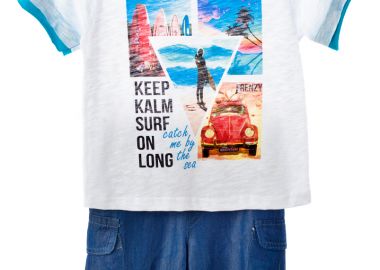 ΣΕΤ ΜΠΛΟΥΖΑ ΣΟΡΤΣ - ΛΕΥΚΟ ΤΖΗΝ ΛΕΥΚΟ ΤΖΗΝ - Frenzy style - 