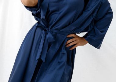 ΣΕΤ ΝΥΧΤΙΚΟ ΜΕ ΚΙΜΟΝΟ ΜΠΛΕ ΣΚΟΥΡΟ- BITTER - fashionroom - 