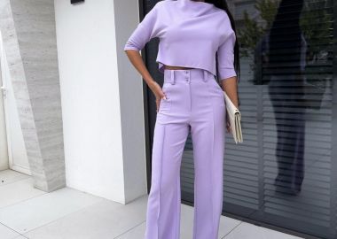 Σετ Παντελόνι Top Aria Λιλά - Amelie's - 