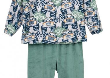 ΣΕΤ ΠΙΤΖΑΜΑ - ΕΚΡΟΥ ΠΡΑΣΙΝΟ ΕΚΡΟΥ ΠΡΑΣΙΝΟ - Stardust - 