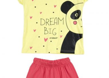 ΣΕΤ ΠΙΤΖΑΜΑ - Κιτρινο κοραλλι ΚΙΤΡΙΝΟ ΚΟΡΑΛΛΙ - Stardust - 