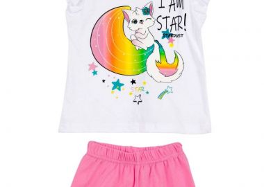 ΣΕΤ ΠΙΤΖΑΜΑ - ΛΕΥΚΟ ΓΡΑΝΙΤΑ ΛΕΥΚΟ ΓΡΑΝΙΤΑ - Stardust - 