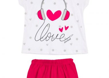 ΣΕΤ ΠΙΤΖΑΜΑ - ΛΕΥΚΟ ΚΟΚΚΙΝΟ ΛΕΥΚΟ ΚΟΚΚΙΝΟ - Stardust - 