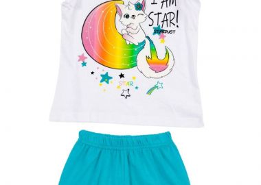 ΣΕΤ ΠΙΤΖΑΜΑ - ΛΕΥΚΟ SCUBA ΛΕΥΚΟ SCUBA - Stardust - 