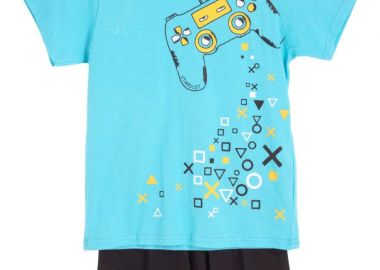 ΣΕΤ ΠΙΤΖΑΜΑ - ΤΥΡΚΟΥΑΖ ΜΑΥΡΟ ΤΥΡΚΟΥΑΖ ΜΑΥΡΟ - Stardust - 