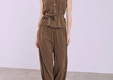 Σετ πουκάμισο και παντελόνα με λινό SQ7633.0508+1 - Celestino - 