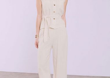 Σετ πουκάμισο και παντελόνα με λινό SQ7633.0508+2 - Celestino - 