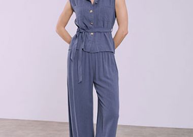 Σετ πουκάμισο και παντελόνα με λινό SQ7633.0508+3 - Celestino - 