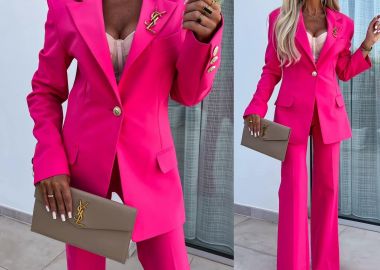 Σετ Σακάκι Παντελόνι Elia Φουξ - Amelie's - 