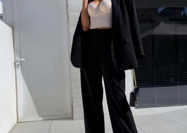 Σετ Σακάκι Παντελόνι Kiklamin Μαύρο - Amelie's - 