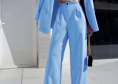 Σετ Σακάκι Παντελόνι Kiklamin Σιελ - Amelie's - 