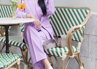 Σετ Σακάκι Παντελόνι Leia Λιλά - Amelie's - 