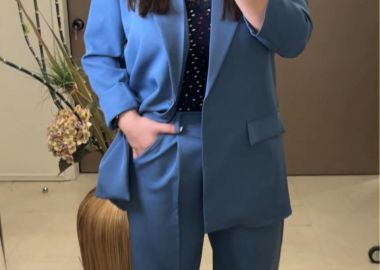 Σετ Σακάκι Παντελόνι Leia Μπλε Ραφ - Amelie's - 