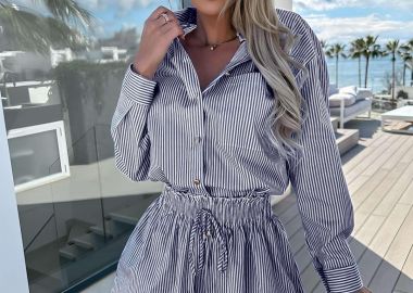 Σετ Σορτσάκι Πουκάμισο Ninta Μαύρο - Amelie's - 