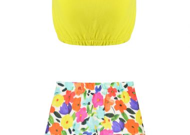 Σετ τοπ & φούστα - ΦΛΟΡΑΛ 15-223308-0 - energiers - 