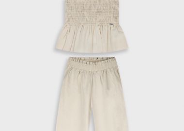 Σετ τοπ με παντελόνα - ΒΑΝΙΛΙΑ 16-226208-0 - energiers - 