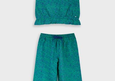 Σετ τοπ με παντελόνα - Μπλε 16-226205-0 - energiers - 