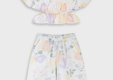 Σετ τοπ με σορτς - ΦΛΟΡΑΛ 16-226204-0 - energiers - 