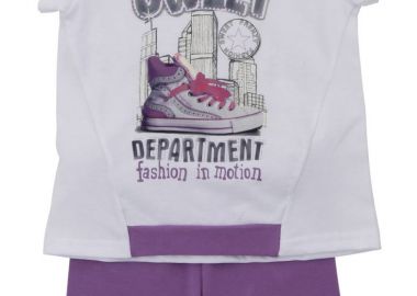 ΣΕΤ ΤΟΥΝΙΚ ΚΟΛΑΝ - Λευκο λιλα ΛΕΥΚΟ ΛΙΛΑ - Frenzy style - 