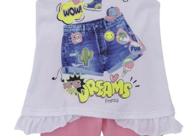 ΣΕΤ ΤΟΥΝΙΚ ΚΟΛΑΝ - ΛΕΥΚΟ ΓΡΑΝΙΤΑ ΛΕΥΚΟ ΓΡΑΝΙΤΑ - Frenzy style - 