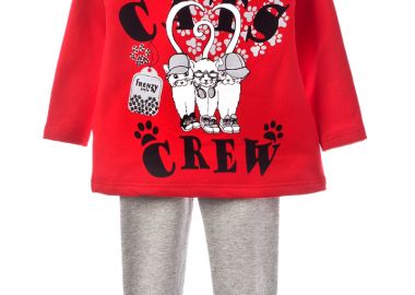 ΣΕΤ ΤΥΝΙΚ ΚΟΛΑΝ - ΚΟΚΚΙΝΟ ΓΚΡΙ ΚΟΚΚΙΝΟ ΓΚΡΙ - Frenzy style - 