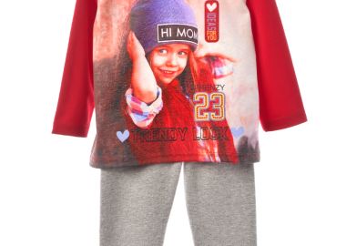 ΣΕΤ ΤΥΝΙΚ ΚΟΛΑΝ - ΚΟΚΚΙΝΟ ΓΚΡΙ ΚΟΚΚΙΝΟ ΓΚΡΙ - Frenzy style - 