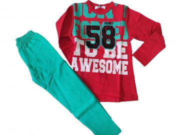 ΣΕΤ ΤΥΝΙΚ ΚΟΛΑΝ - ΚΟΚΚΙΝΟ ΠΡΑΣΙΝΟ ΚΟΚΚΙΝΟ ΠΡΑΣΙΝΟ - Frenzy style - 