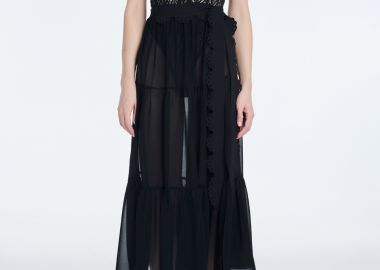 Sheer Cover-Up in Black - Cutcuutur - 