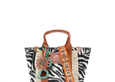 Shopping γυναικεία Kurt Geiger Μαύρο-Άσπρο 2043801069 Southbank Small Shopper 262 - Kurt Geiger - 