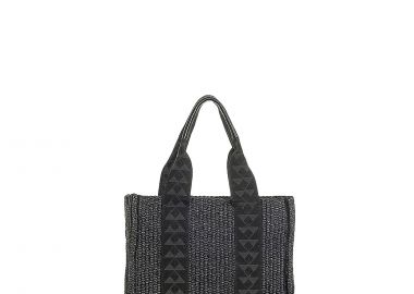 Shopping γυναικεία Park House Μαύρο Terra S Raffia Bag 262 - Park House - 