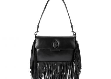 Shoulder Bags γυναικεία Kurt Geiger Μαύρο 5846300109 SM Oxford Fringe Shoulder DR 100 - Kurt Geiger - 