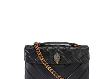 Shoulder Bags γυναικεία Kurt Geiger Μαύρο-Χρυσό 1470400109 Leather Kensington X Bag 262 - Kurt Geiger - 