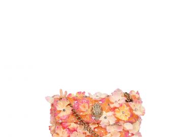 Shoulder Bags γυναικεία Kurt Geiger Peach 5582096069 Mini Kensington Flowers 262 - Kurt Geiger - 