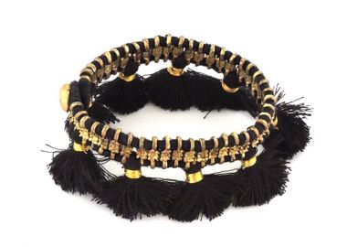 Σιδερένιο Βραχιόλι με φουντάκια -  - 