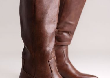 Sixth Sens Καουμπόικες Μπότες με Χαμηλό Τακούνι - F201 - Brown Matte - Sixth Sens - 