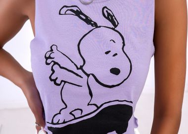 SKATE SNOOPY LILA TANK TOP - sense-shop - 