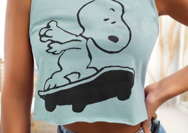 SKATE SNOOPY MINT TANK TOP - sense-shop - 