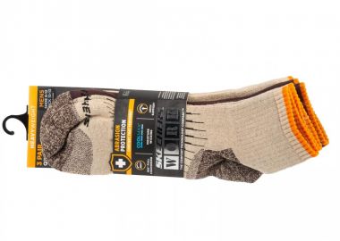 Skechers 3pk Mens Work Qtr Socks S115423SAND - Skechers - 
