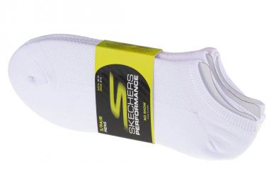 Skechers 3pk No Show Stretch Socks S101715WHT - Skechers - 