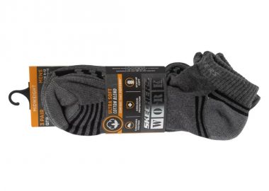 Skechers 3pk Terry Train Work Socks S102684GRY - Skechers - 