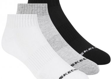 Skechers 3pk Unisex Terry Qtr Crew S111035107 - Skechers - 