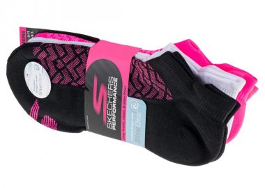 Skechers 3pk Womens 12 Terry Low Cut Socks S115103BKPK - Skechers - 