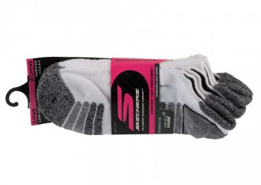 Skechers 3pk Womens Perf Grey Color Pop S110098HWHT - Skechers - 