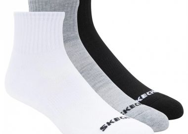 Skechers 3PPK Qtr Crew Socks S114235BKWG - Skechers - 