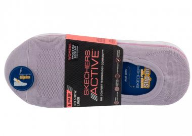 Skechers 5pk Microfiber Liner Socks S113836PRLV - Skechers - 