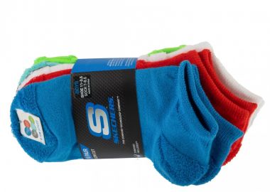 Skechers 6pk Boys Dino Terry Socks S601256MULT - Skechers - 