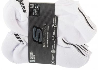 Skechers 6pk Core Lowcut Md Socks S118209WHT - Skechers - 