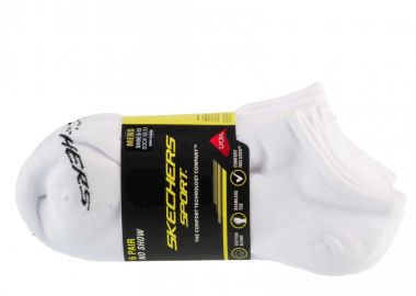 Skechers 6pk Men Mn Cotton Nshw Socks S117809WHT - Skechers - 