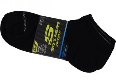 Skechers 6pk Terry No Show S115055BLK - Skechers - 